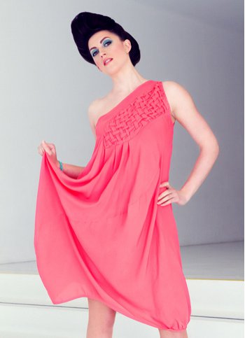 Letní asymetrické šaty VEGA Dámské oděvy