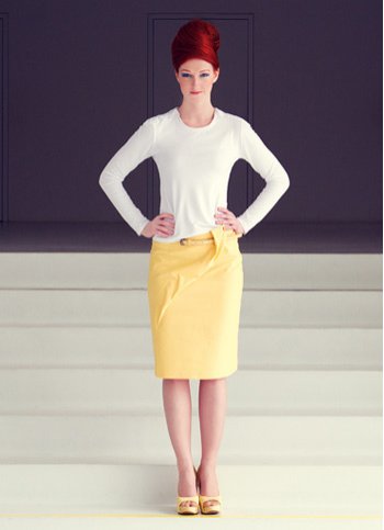 Asymmetric skirt MIRA Female dress