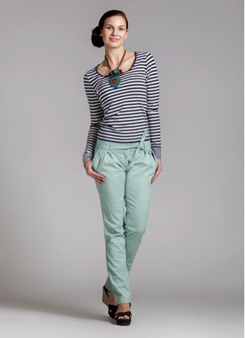 Casual pants Lichen in mentol Female dress