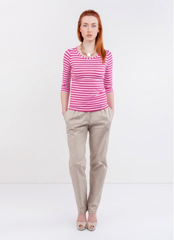 Women’s t-shirt Pink stripes  Female dress