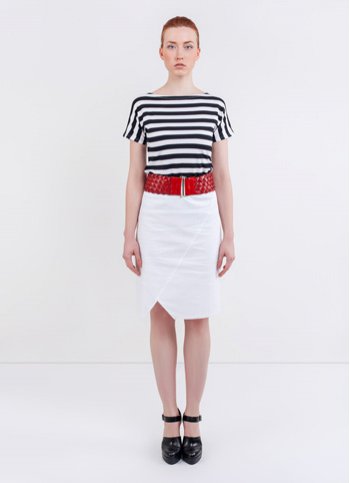 Asymetric pencil skirt Bianca Female dress