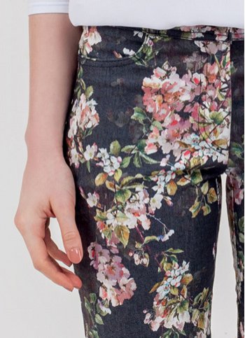 Flowered jeans Danna Female dress