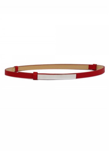 Slim belt - red Female dress