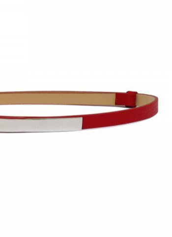 Slim belt - red Female dress