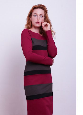 Striped jersey dress Laura Female dress