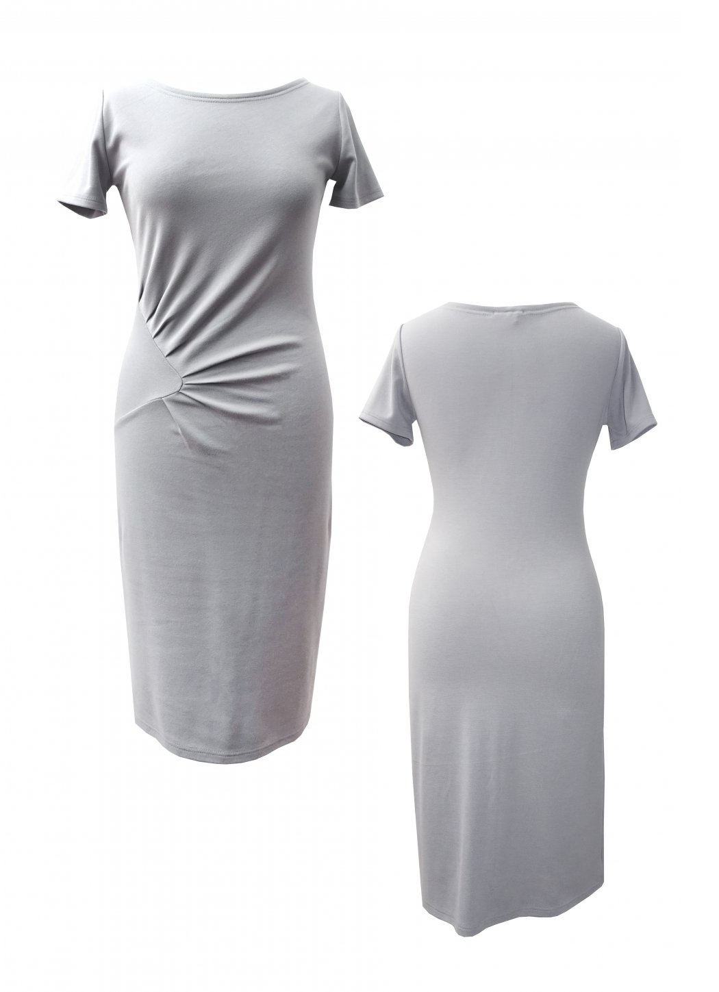 Monochromatic knit dress Onyx grey Female dress