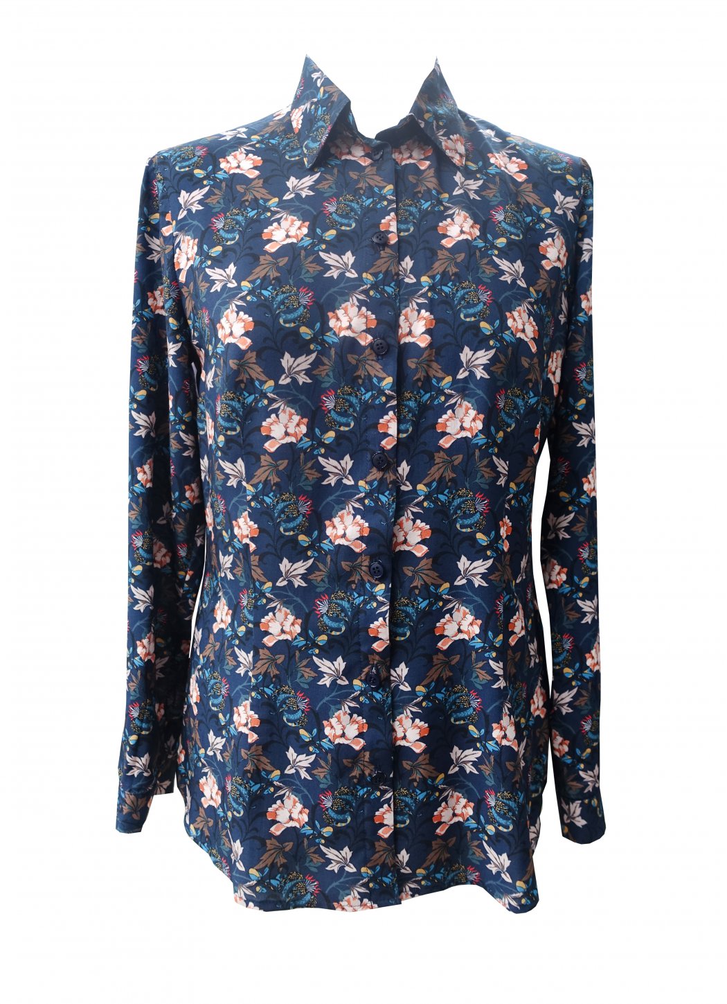 Women´s shirt Blue Flowers Female dress